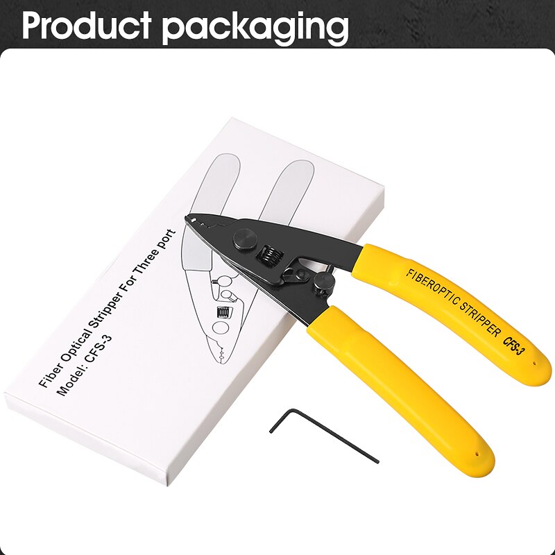CFS-3/CFS-2/FO103-S Drie-Poort Fiber Optische Stripper/Tang/Draad Strippers Ftth Gereedschappen Glasvezel striptang