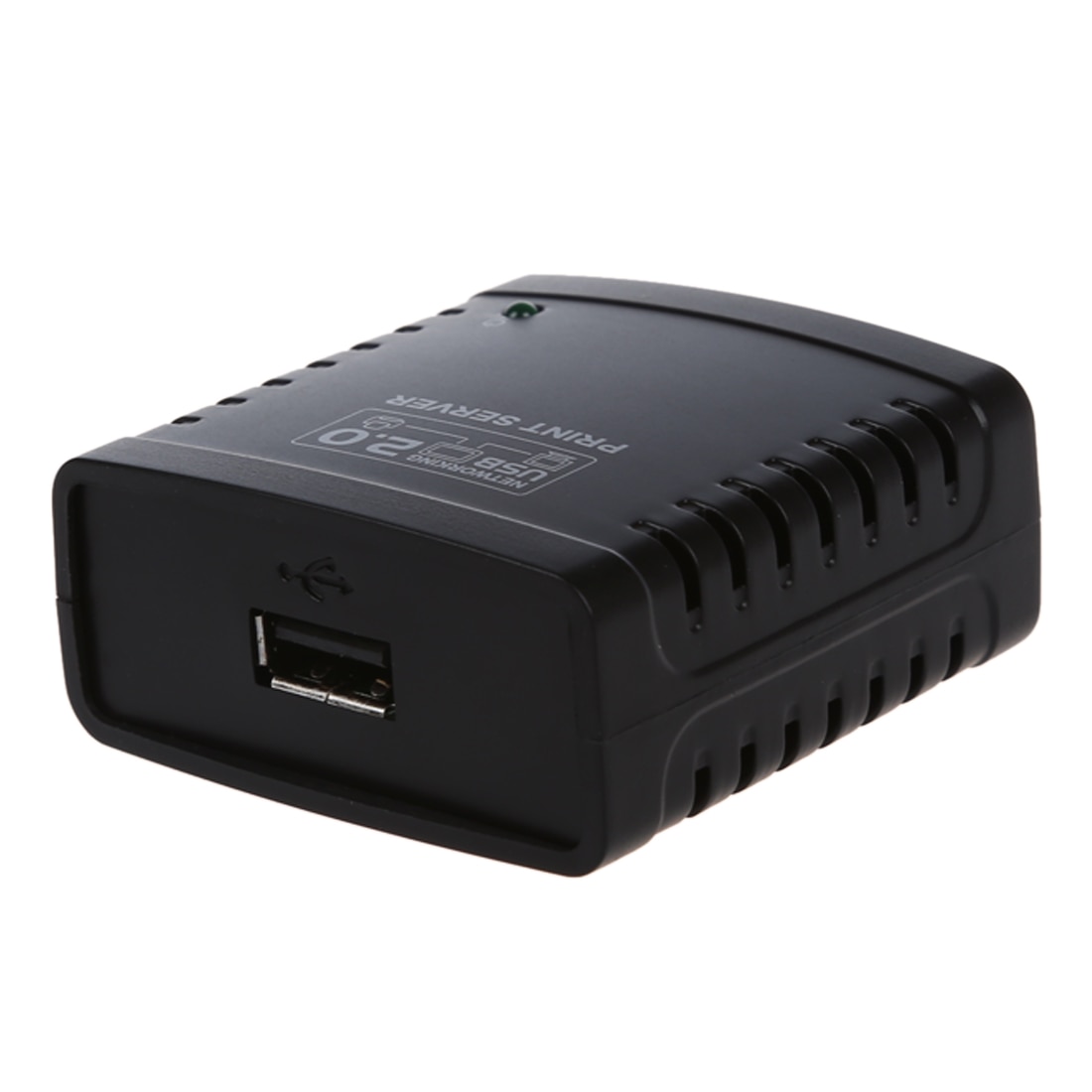 Servidor de impresión USB 2,0 Ethernet red LPR para LAN Ethernet red impresoras compartir negro