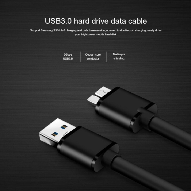 Usb 3.0 Type A Naar Micro B Kabel Fast Speed Externe Harde Schijf Disk Hdd Voor Samsung S5 S4 Note3 usb Hdd Data Sync Kabel