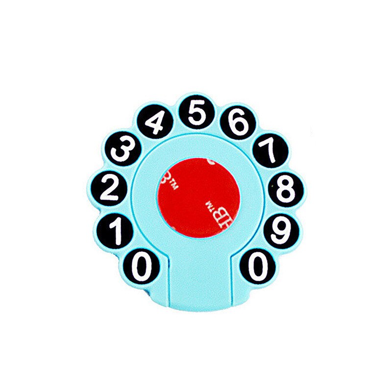 Abs 3 kleuren autostyling tijdelijke parkeerkaart telefoonnummerplaat autosticker met telefoonnummerblad clamshell