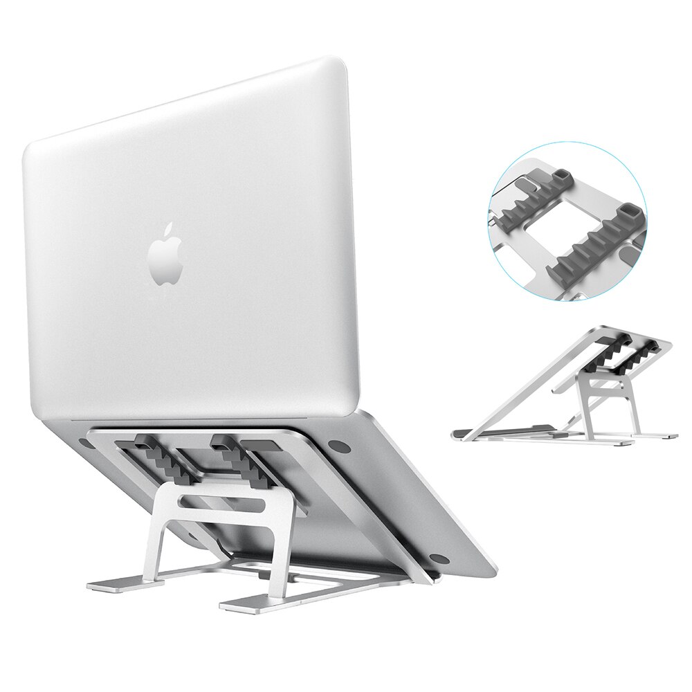 Aluminium Alloy Laptop Stand for MacBook/Asus/Lenovo/HP Notebook Table Stand Height Adjustable Bracket Holder PC Cooling Stand