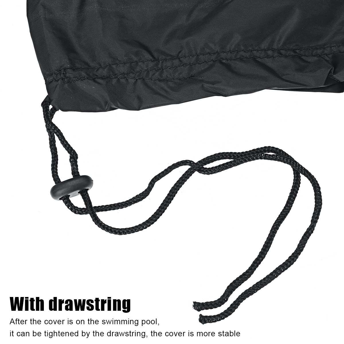 10ft 305cm Round PVC Swimming Pool Cover for INTEX Outdoor Dust Cover Round Durable Dustproof UV Resistant Cover