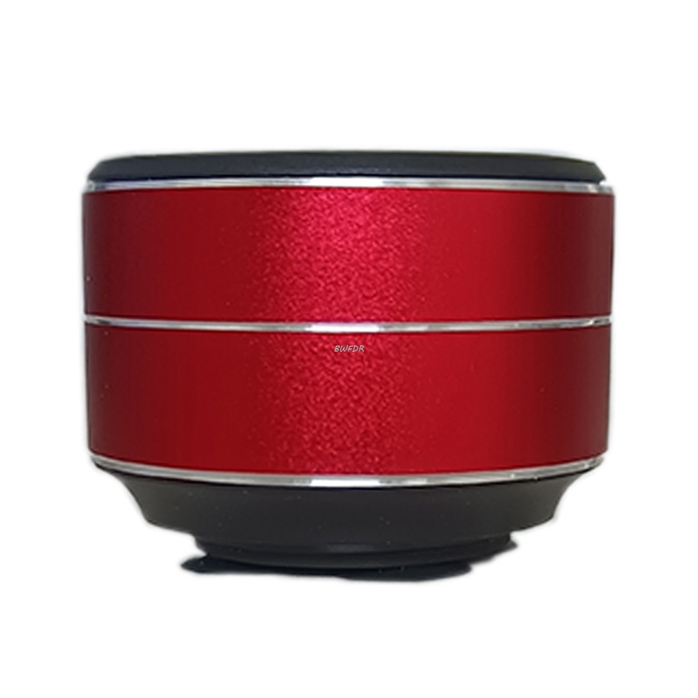 Mini Bone Conduction Speaker Vibration Stereo Audio Digital TWS Wireless Bluetooth Speakers Portable Metal Speaker: Red