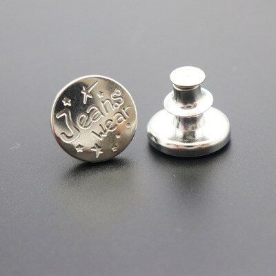 Snap Fastener Metal Pants Buttons for Clothing Jeans Perfect Fit Adjust pin Button self Increase Reduce Waist 17mm Free Sewing: F