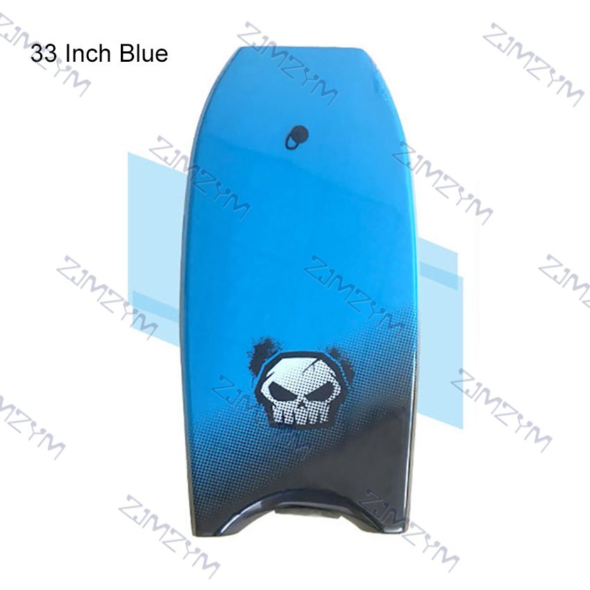 Surfing Body Board 33/41 Inch Portable Surfboard Swimming Pool Water Skiing Board Floating Mat Pad for Adult Children Surf Board: 33 Inch Blue