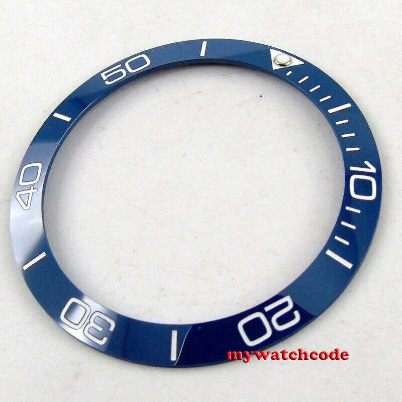 38 Mm Navy Blauwe Keramische Bezel Insert Voor 40 Mm Parnis Submariner Herenhorloge