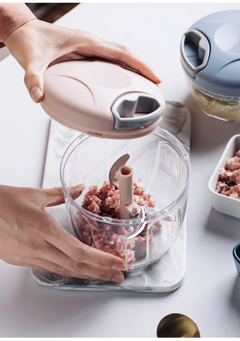 Køkkentilbehør løghakker manuel reb foodprocessor silcer shredder salatmaskine hvidløgspresser påskærer køkkenværktøj