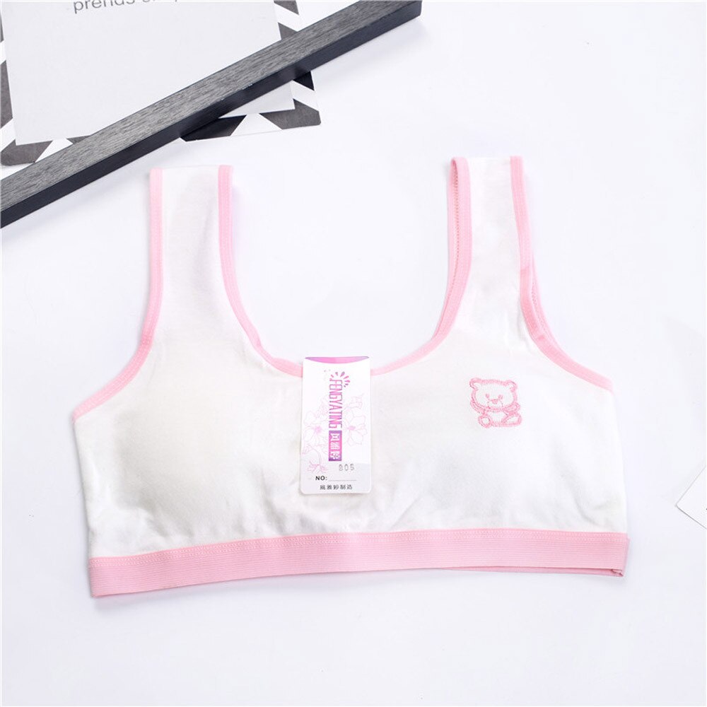 #45 8-14y gutt jenter printing undertøy bh Vest låve undertøy sport undies trening BH unge jenter soutient kløft fille: G