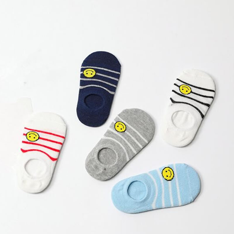 Spring and summer children's socks cartoon car big eyes smiley children's combination invisible boat socks: C005 / 3 to 5 years old