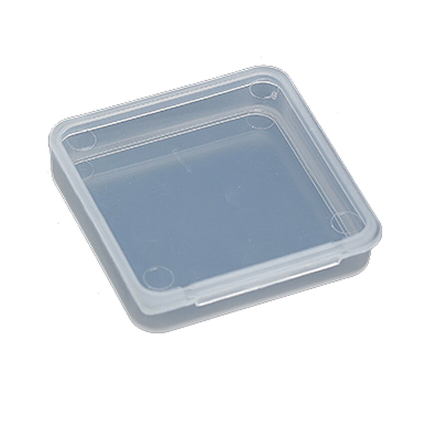 Vierkante Lege Mini Clear Plastic Organizer Opbergdoos Containers Met Scharnierende Deksels Voor Kleine Items, Ambachtelijke Projecten 5.4x5.4x1.2cm