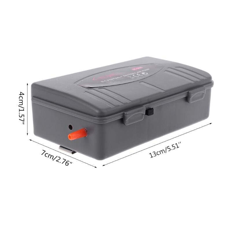 Aquarium Battery Operated Fish Tank Luchtpomp Beluchter Zuurstof Met Lucht Steen 5W