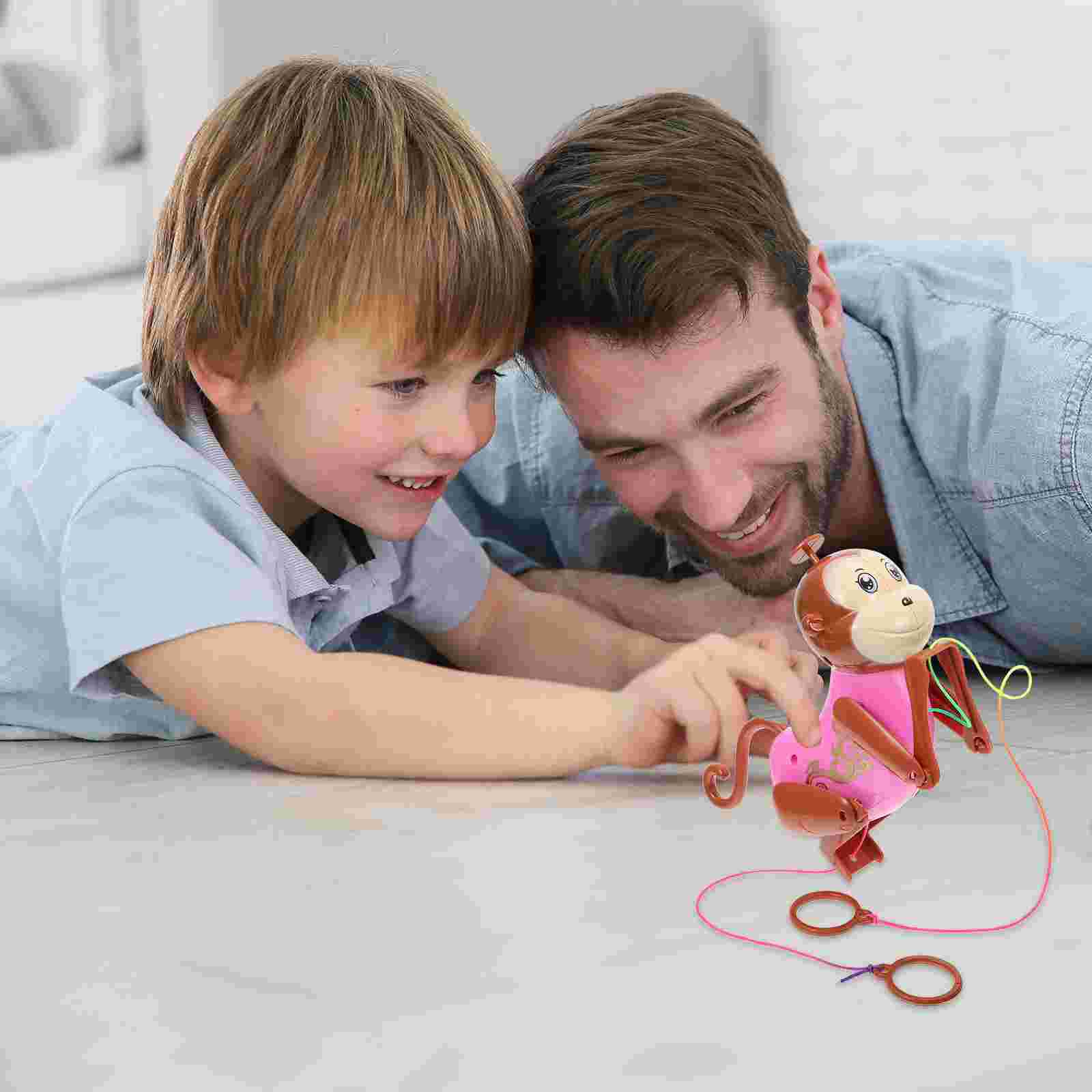 Cartoon Monkey Children Rope Pulling Climbing (Random Color)