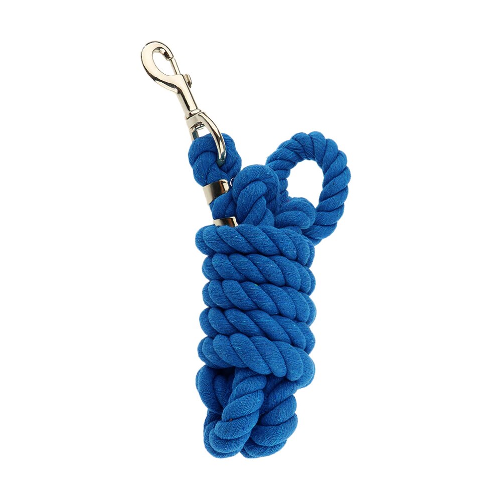 Correa de perro con gancho Extra grueso, equipo de mezcla de algodón, entrenamiento, Halters ecuestres, cuerda de caballo de plomo, duradera: Royal Blue