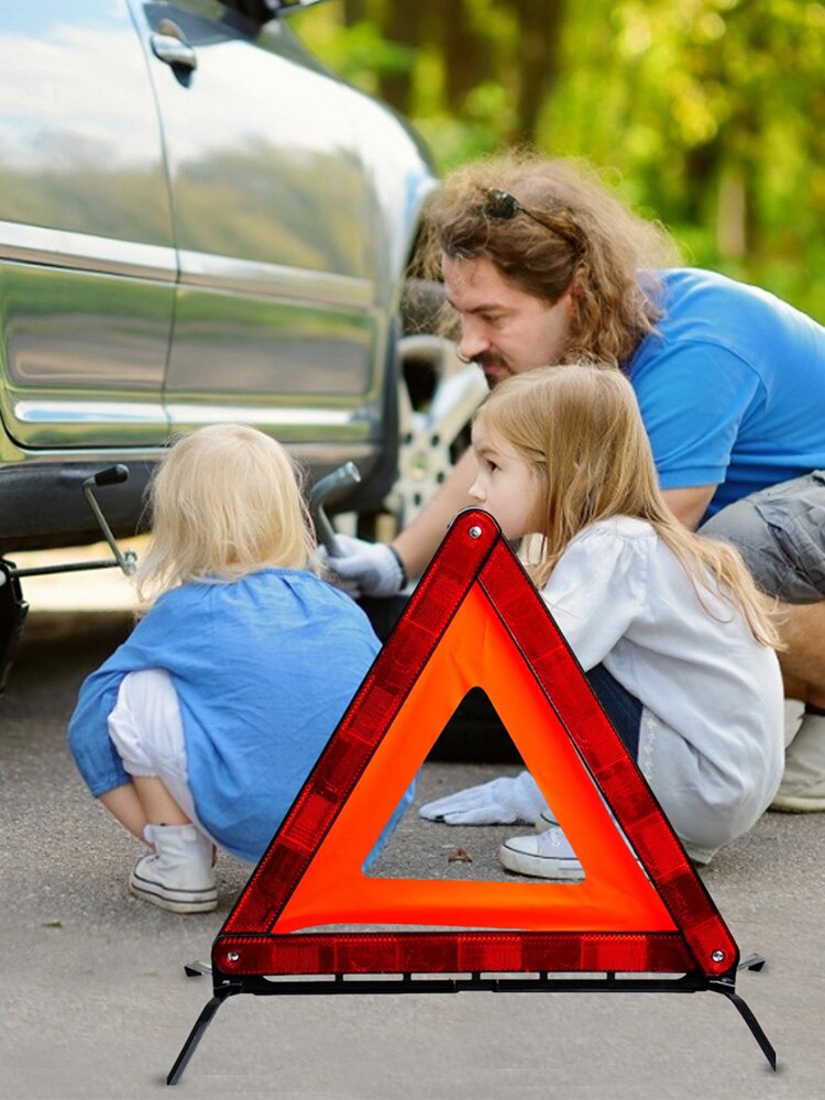 Tripod Triangle Warning Reflective Sign Vehicles Breakdown Packing Sign
