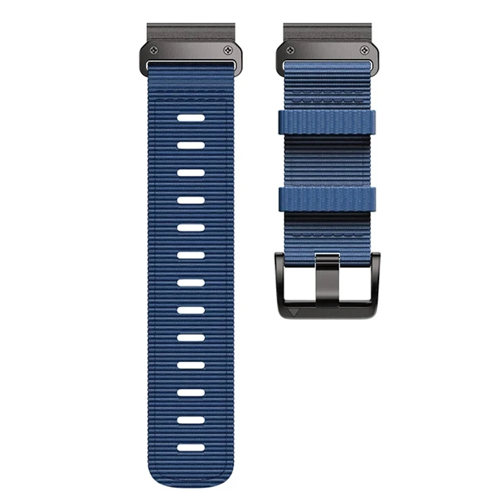 22mm 26mm QuickFit Nylon Uhrenarmbänder für Garmin Fenix 7 7X 6 6X Profi 5X 5Plus geflochtenes Armbinde für Garmin Epix Profi Gen 2 Enduro 3 2: Grün blau / 20 mm