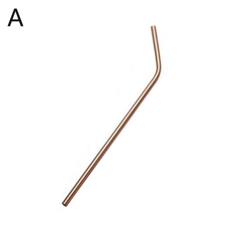 Reusable Metal Drinking Straws 304 Stainless Steel Sturdy Bent Straight Drinks Straw Colourful Party Bar Accessory: 03-A