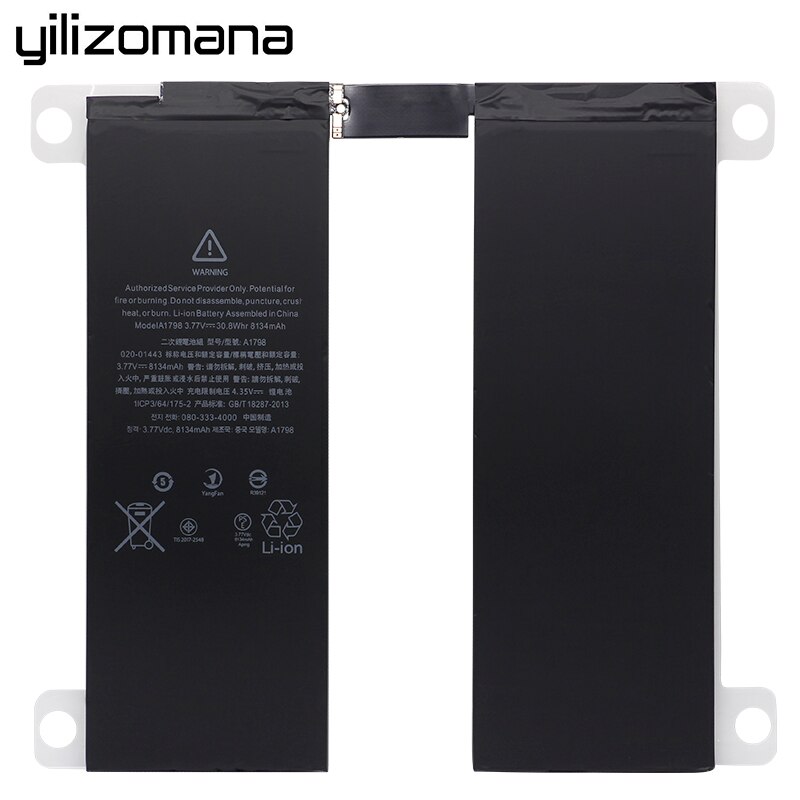 YILIZOMANA For ipad pro 10.5 inches Suitable battery 8134 mAh inches Suitable A1701 A1709 A1798 A1852 Replacement Battery Tools