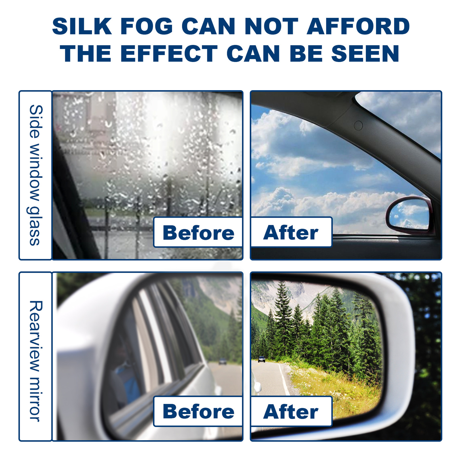 60ml Anti-fog Agent Spray Car Windshield Defogger Agent Auto Glass Rainproof Agent Coating Agent Car Window Anti-fog Spray