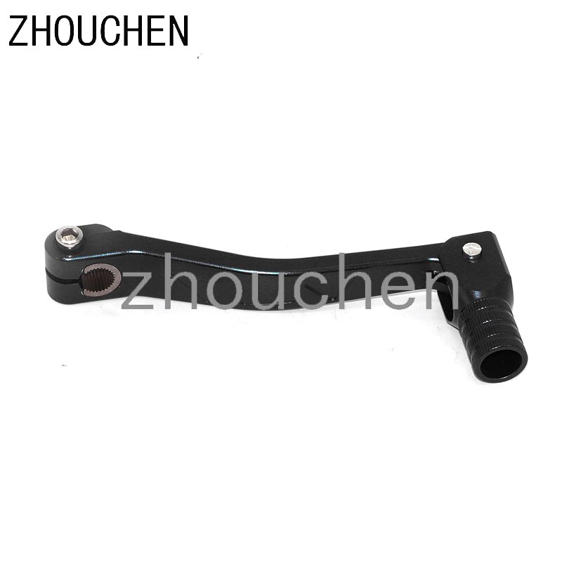 Cnc aluminium folde gear gearstang passer til 100cc-250cc motorer pit dirt bike motocross cnc -208: Sort