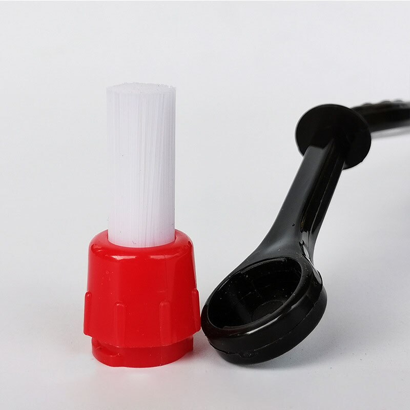 12 Stuks 2 In 1 Koffiezetapparaat Borstel Nylon Espresso Koffiemolen Borstels Koffielepel Machine Groep Hoofd Keuken Gereedschap