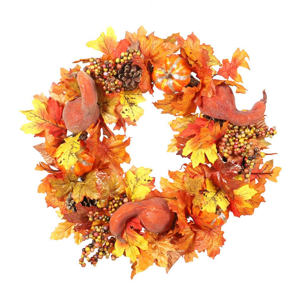 Guirnaldas artificiales de 45cm para decoración de puerta, para el hogar guirnalda, boda, Halloween