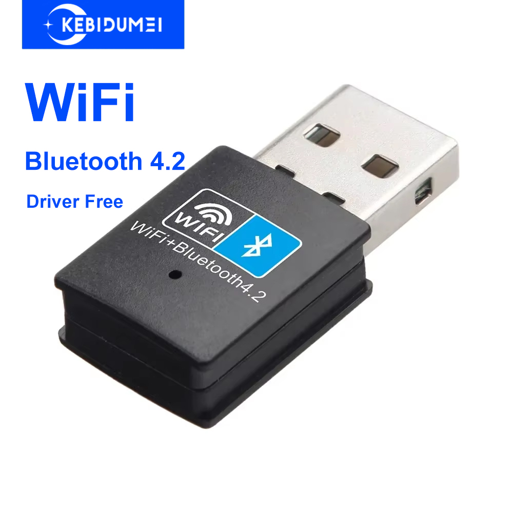 Adattatore USB WiFi 600Mbps Scheda di rete wireless Bluetooth 5.4 Dual Band 2.4G 5GHz Driver USB gratuito Dongle WiFi 6 per PC Win 10 11: BIANCO