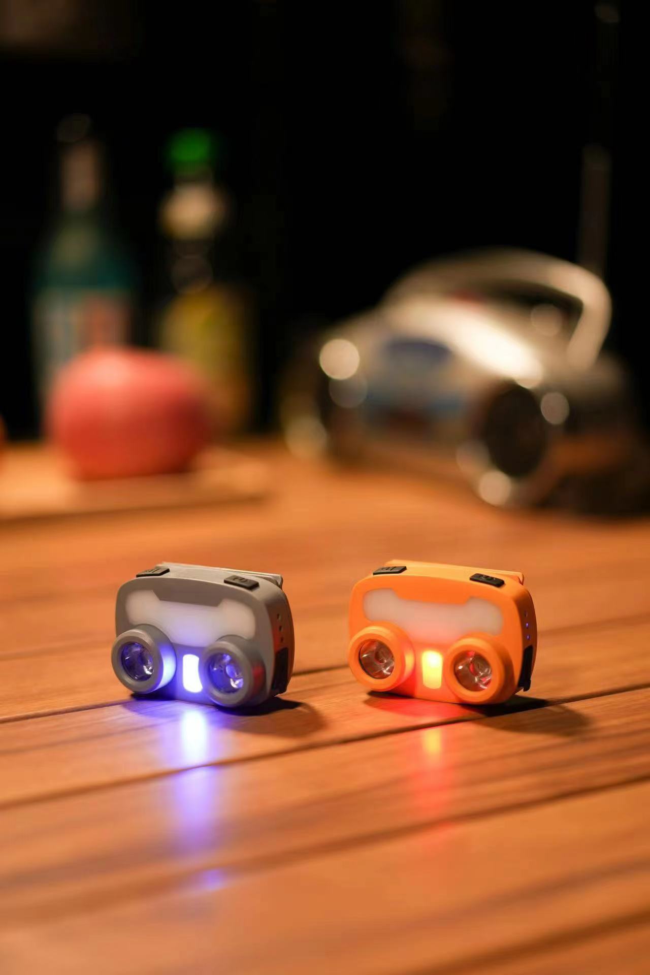 LiitoKala LED Wick LH-AH10 Headlight cap clip lamp with Rechargeable 1000mAh Battery and Type-C Charge Port: GRAY
