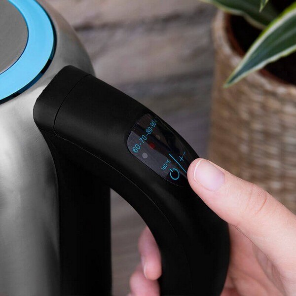 Cecotec-hervidor de agua ThermoSense 290, acero inoxidable, 2200W, 1,7L