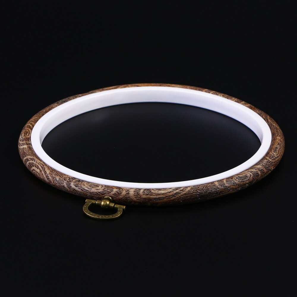 3Pcs Embroidery Hoops Cross Stitch Hoop Ring Imitated Wood Circle Set Display Frame for Art Craft Handy Sewing and Hanging