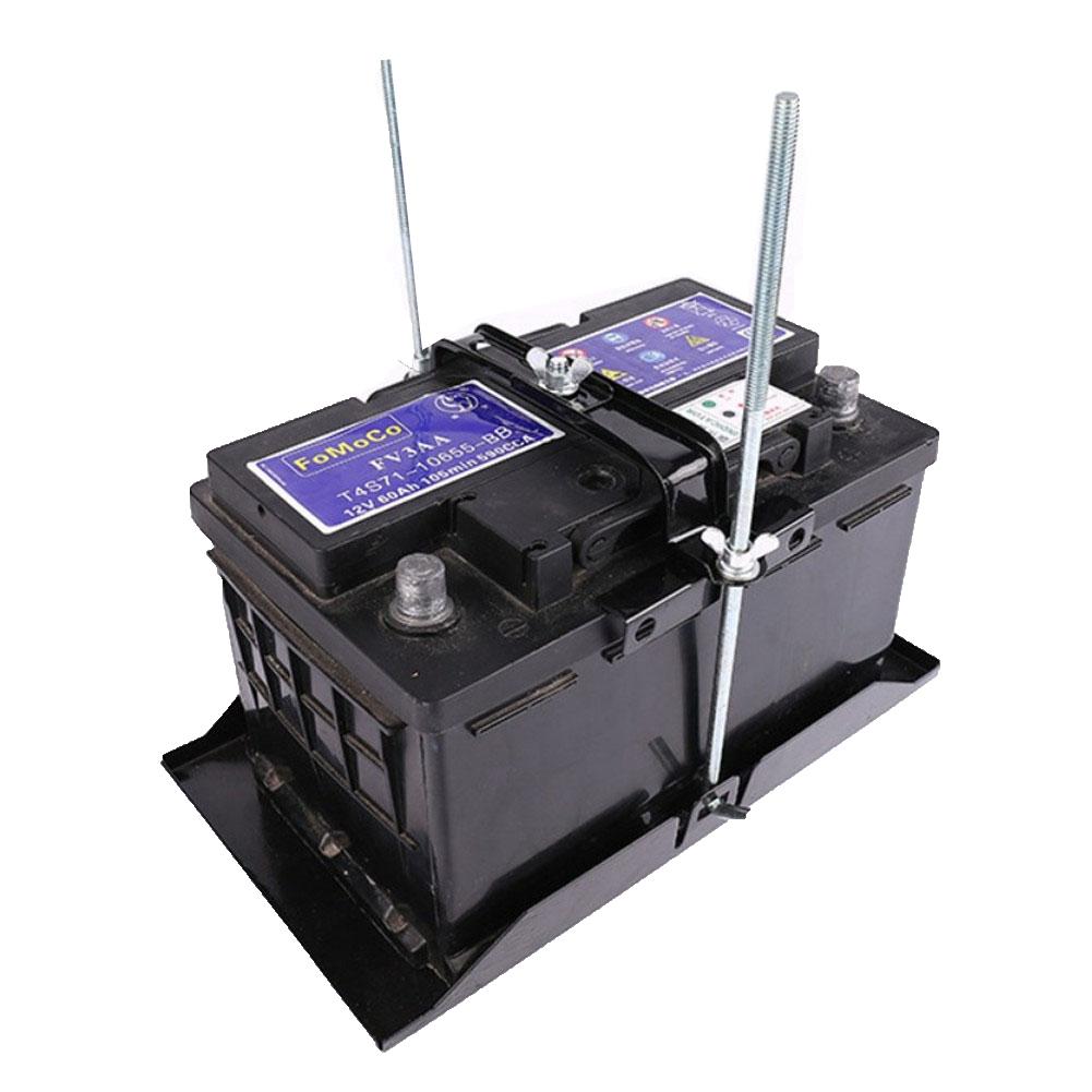 Adjustable Car Battery Holder Stabilizer Mount Rack Metal Fixed Bracket Stand