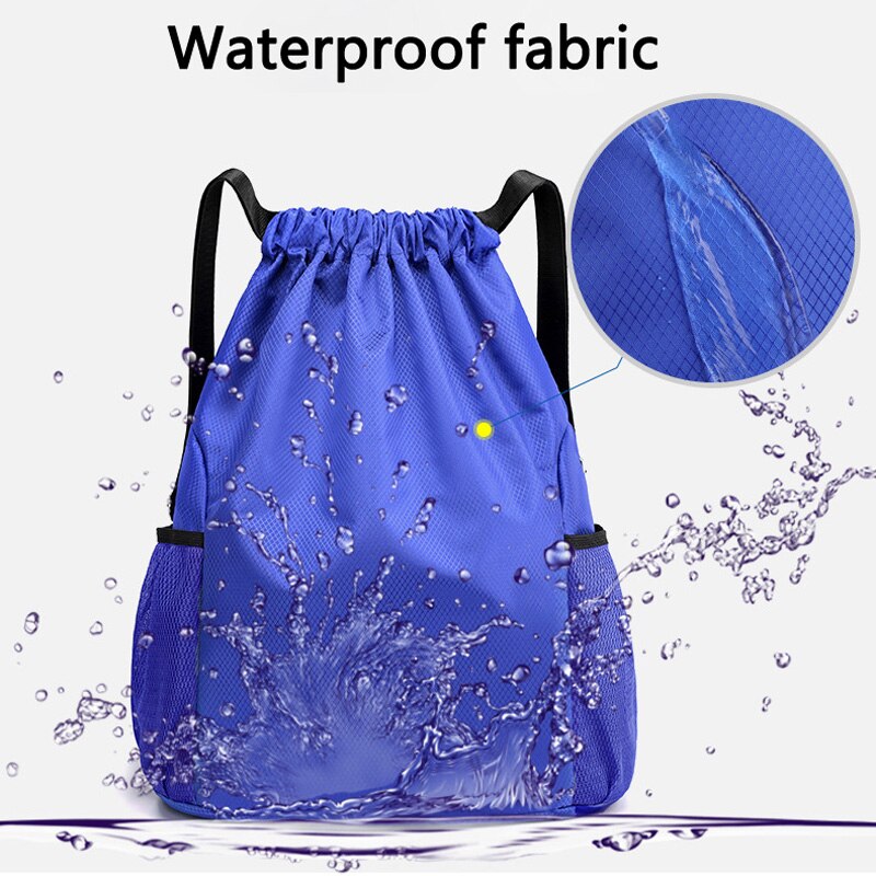 Bolsa de natación suave impermeable al aire libre, mochila de doble hombro para gimnasio, senderismo, playa, Camping, con cordón