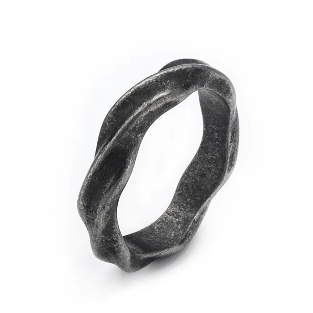 Anillos Mobius de acero inoxidable 316L de Punk, anillo de dedo Simple gótico Vintage para parejas para hombres y mujeres, joyería de motorista al por mayor