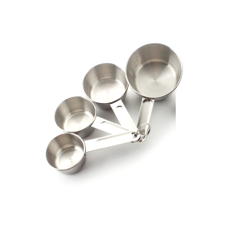 Stainless Steel Measuring Cups Premium Stackable Kitchen Measuring Spoon Set Metal Measuring Cups and Spoons Set: 2