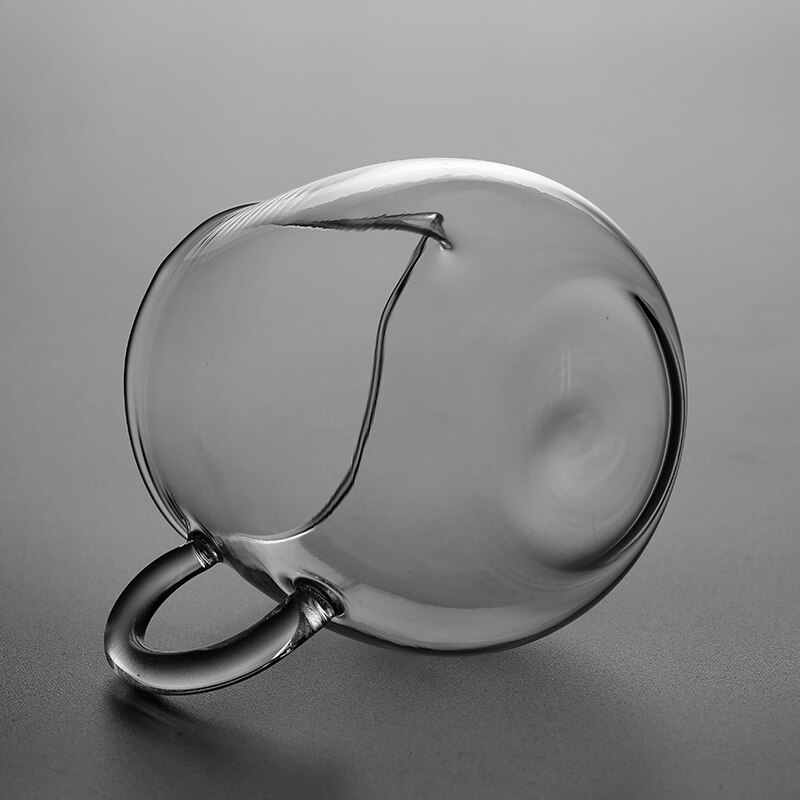 Tangpin värmebeständigt glas te kannor transparenter gongdaobei chahai glas kaffe te kopp drinkware