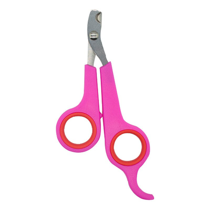 Coupe-ongles en acier inoxydable | Chiens de compagnie, chat, coupe-ongles, ciseaux de toilettage pour animaux chats griffe d'orteaux, outils fournitures pour animaux: Pink Red