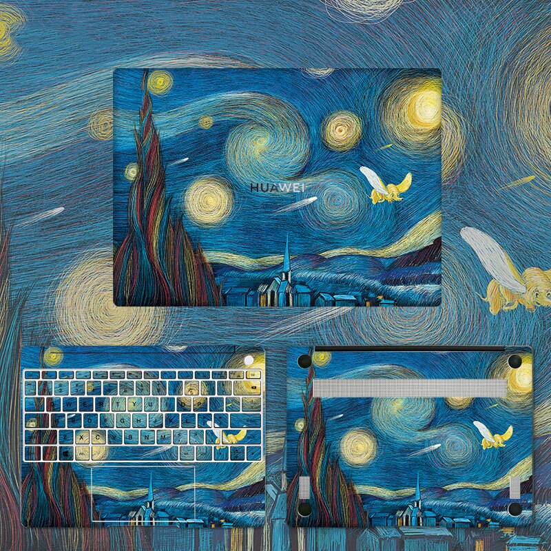 Laptop Skins for All HUAWEI MateBook D 15 Colorful Vinyl Decal Stickers for HUAWEI MateBook D 14 Protective Film