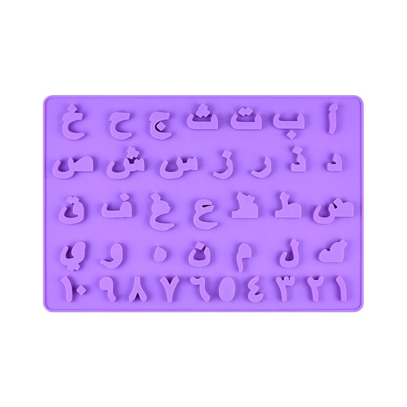 Arabische alfabet siliconen mal fondant chocolade letters mal taart suiker ambacht bakvorm taart decoratie gereedschap