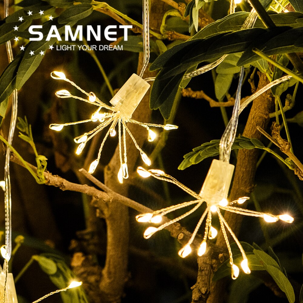 Solar LED Light Outdoor Garden Decoration String Lamp Solar Flower Lamps Garland Wedding Decor Fairy Lights For Garden