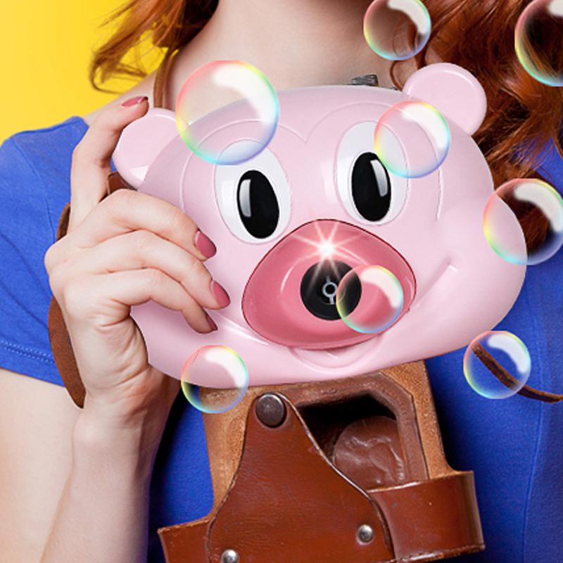 GloryStar Capretto Elettrico Macchina Della Bolla Del Fumetto Del topo Carmera Musica Leggera Automatica Soffiaggio Giocattolo USB Ricaricabile