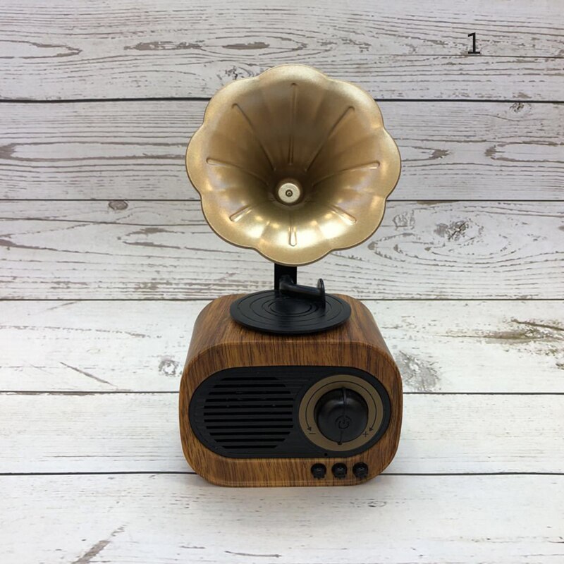 Bluetooth Computer Speaker Retro Laptop Speaker Draadloze Speakers met HD Audio Stereo ingebouwde Microfoon ING: 1