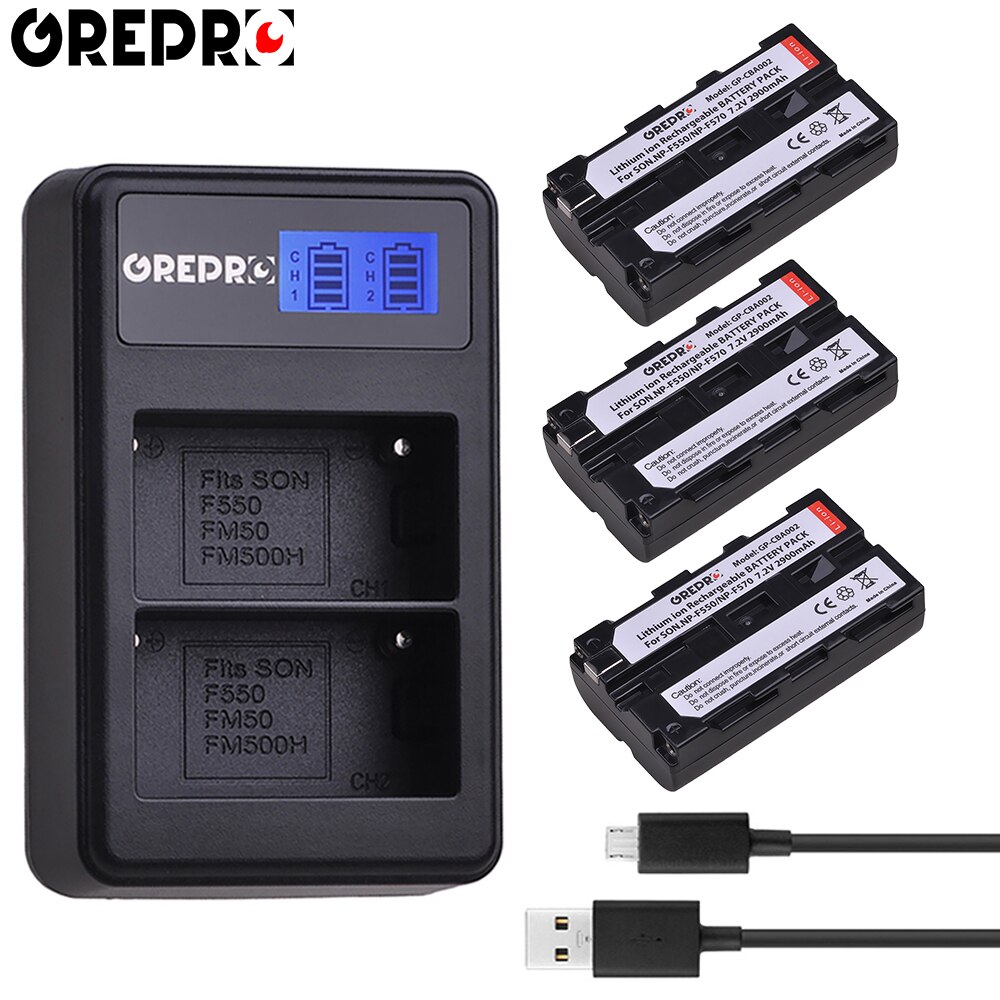 2 kpl 2900 mah np -f550 np f550 npf 550 akku + lcd -kaksoislaturi sony np -f330 np-f530 np-f570 np-f730 np-f750 np-f770 np-f970: lle: 3 kpl setti