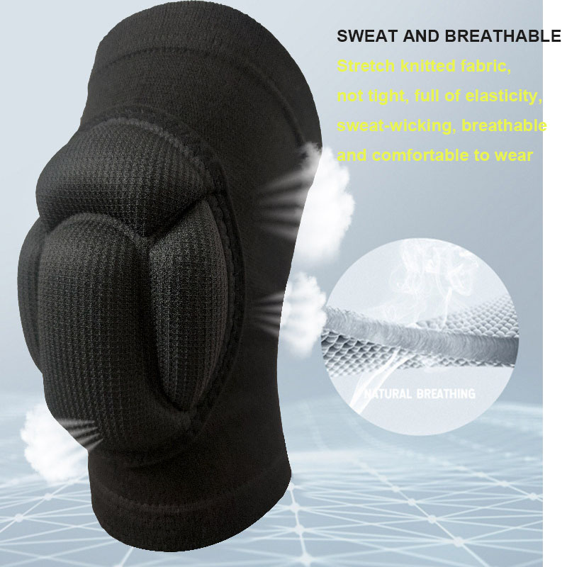 2 stks Sport Kneepad Verdikking Anti-Collision Sport Bescherming Kniebeschermer Elastische Ademende Kniebrace voor Dansen Voetbal