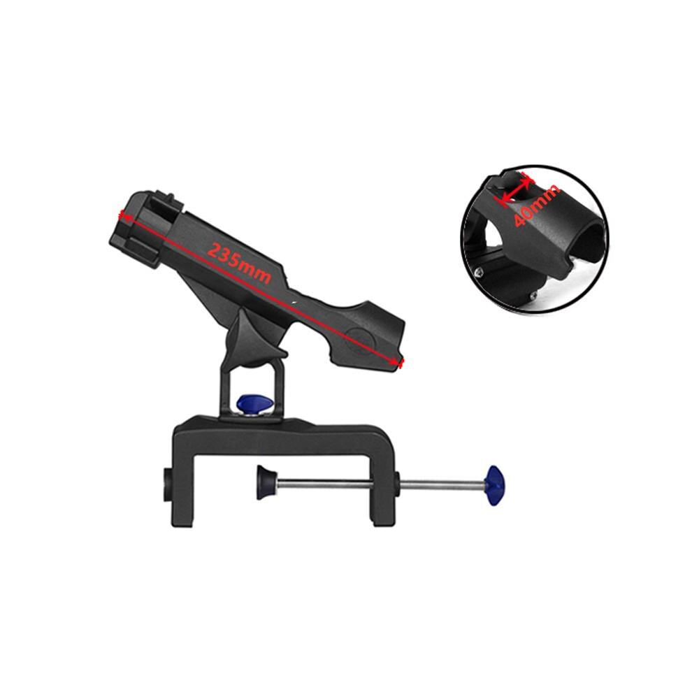 Fishing Tackle 360 Degree Adjustable Fishing Rod Rack Holder Clamp On Removable Kayak Boat Support Pole Stand For Fishing Rod