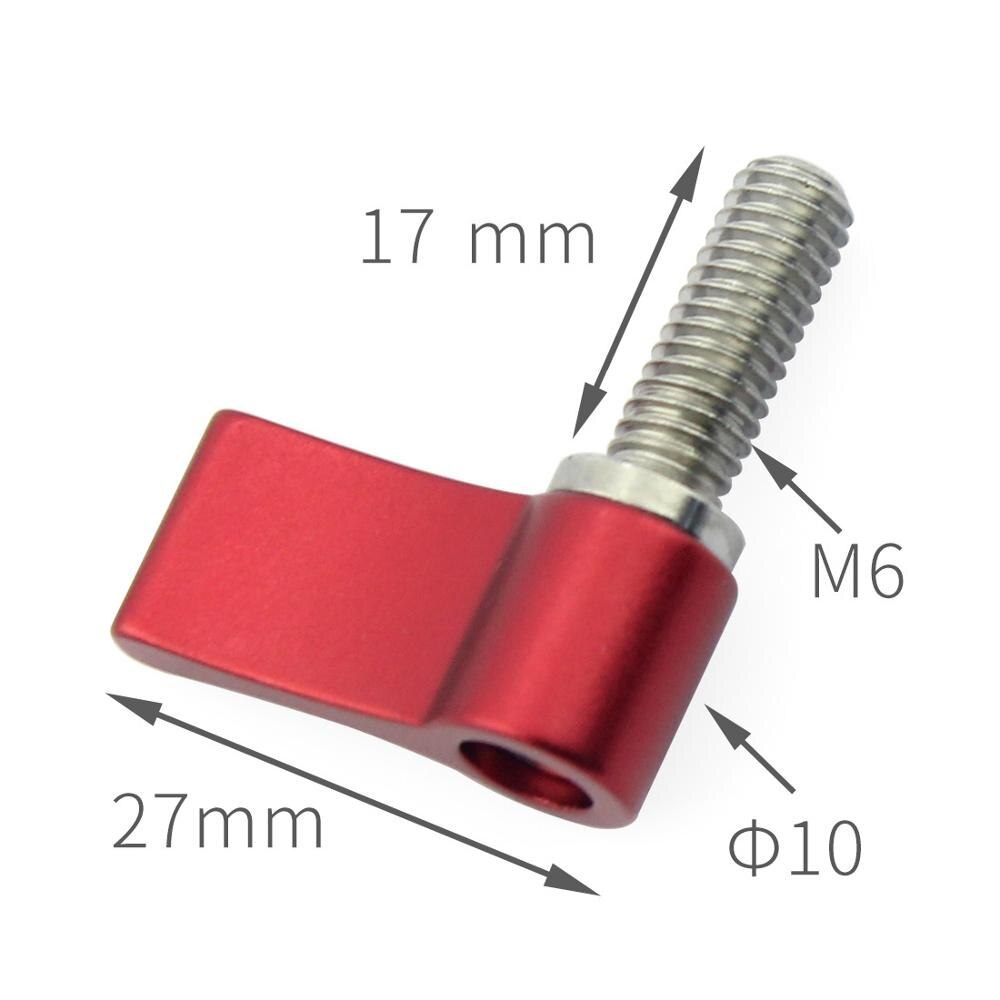 BGNing M4 M5 M6 Spann Hebel Spann Griff Schrauben Verstellbaren Griff Verriegelung Gewinde Knopf für Fotografische Ausrügestochen Kamera: rot M6x17mm