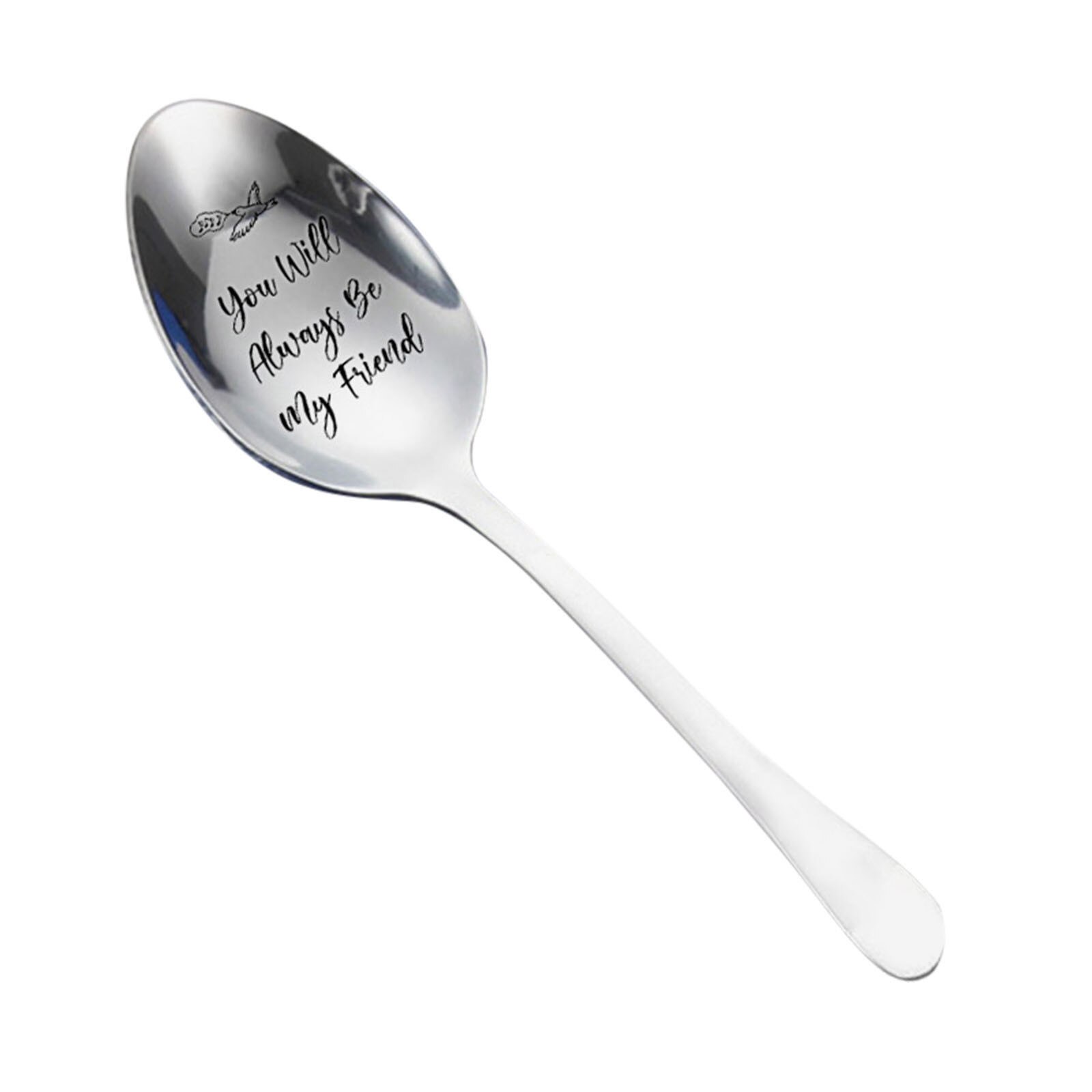 Engraved Spoon Best for Husband Madam Family and Friends Tableware Coffee Spoon Stainless Steel Spoon: A