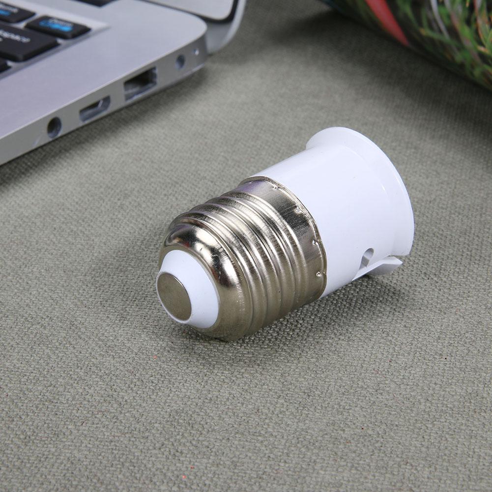 Adaptador de luz E27 a B22, piezas de iluminación, convertidor de plástico ignífugo, adaptador de bombilla, soporte de lámpara