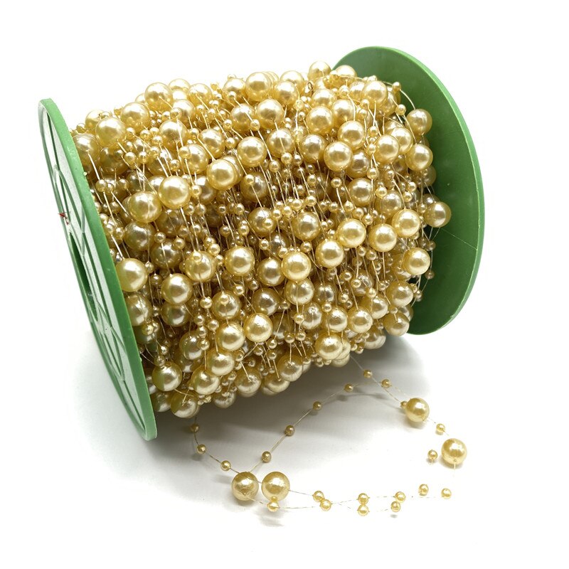 5Meter 3 + 8mm Angelschnur Künstliche Perlen Blume Perlen Kette Girlande Blumen Hochzeit Party Dekoration Diy Zubehör: 18