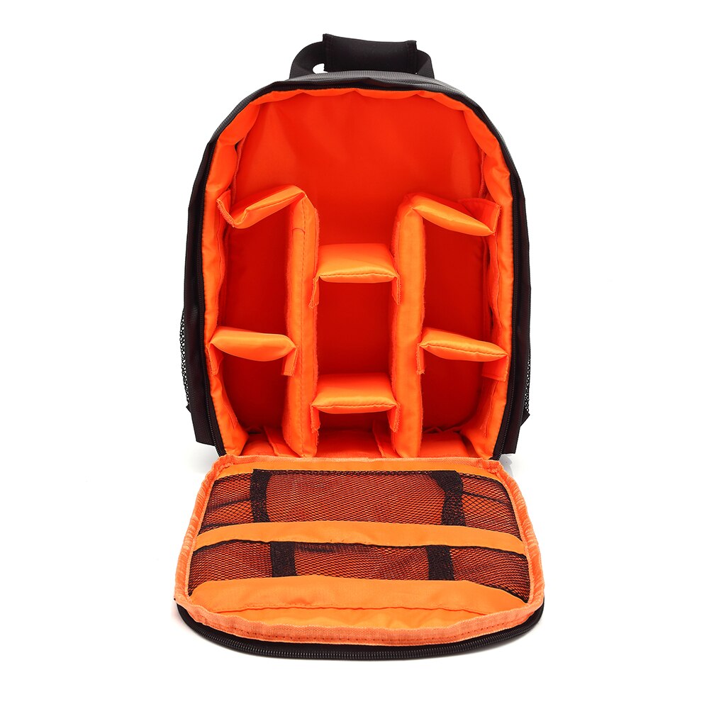 Sac appareil Photo numérique Dslr sac étanche antichoc respirant appareil Photo sac à dos lentille pochette pour Nikon Canon Sony vidéo Photo sac: Orange