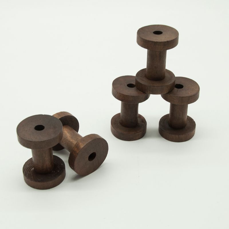 3pz Di Legno Vuoto Bobine Rocchetti di Filo Macchina Da Cucire Artigianato Filo Cucito K1MF