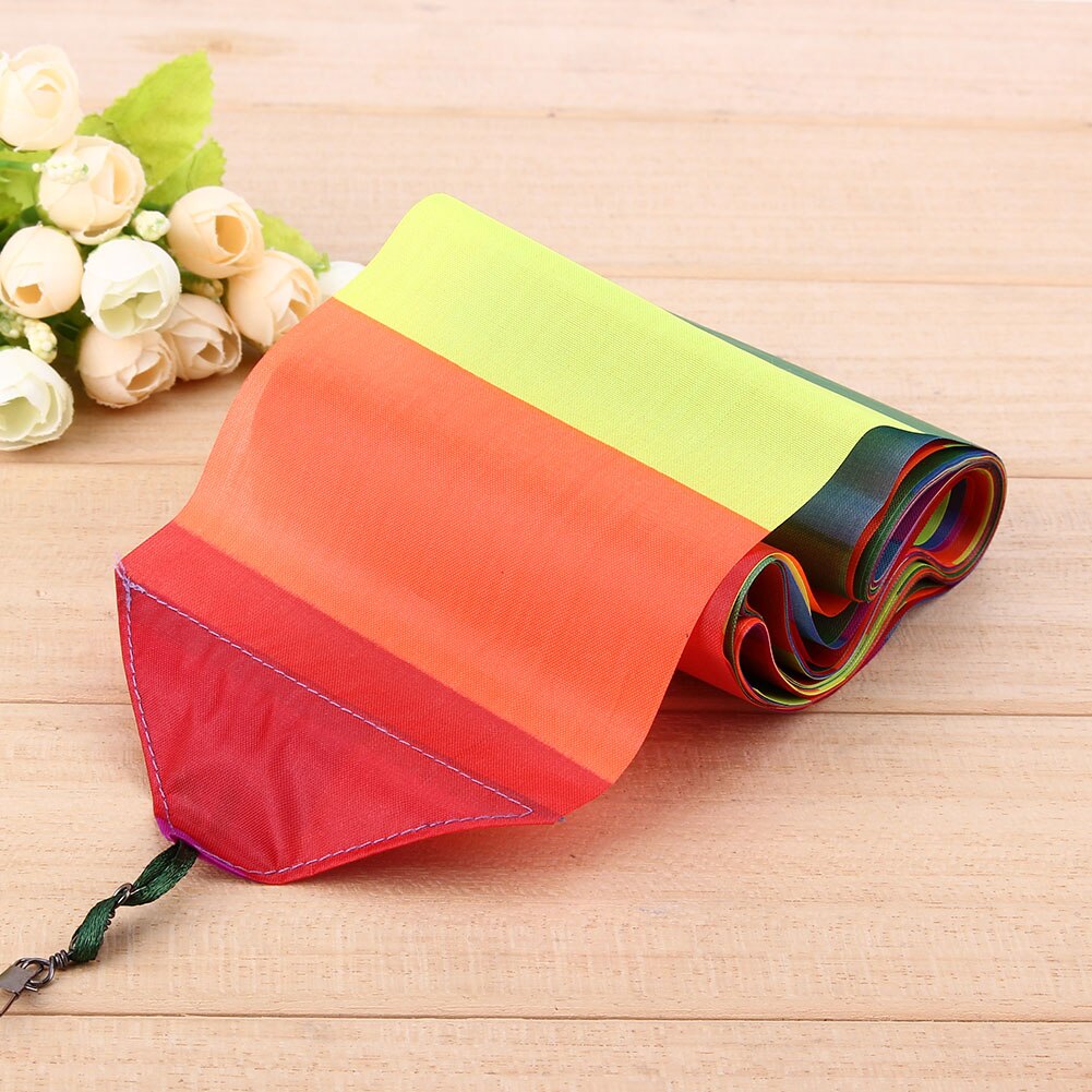 10 Meter Regenboog Bar Vlieger Staart Voor Delta Kite Stunt Kite Kids Kite Accessoires Speelgoed Kleurrijke Kinderen Outdoor Fun Sport speelgoed